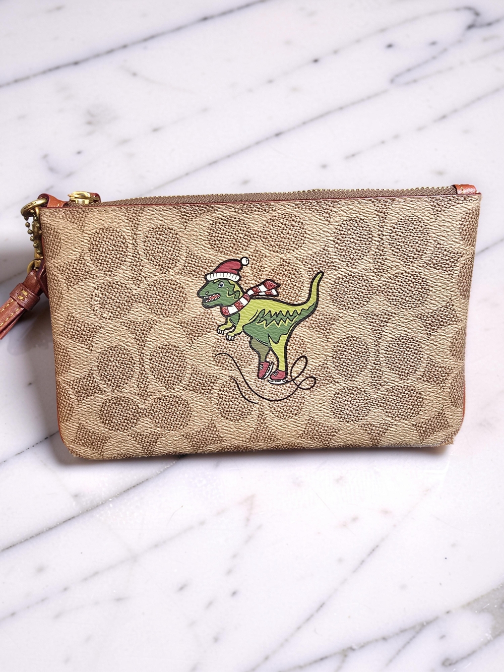 Collectible Coach Rexy Ice Skating Holiday Wristlet